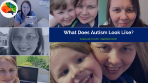 What does autism look like? Late diagnosis autism. Photos of Louisa and her little dude.
